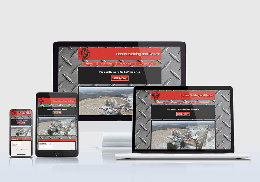 Hanks Welding and Repair Website Design